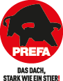 Logo der PREFA GmbH, Partner der Engelhardt Dach & Wand GmbH